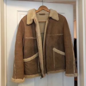 Vintage Sheepskin Jacket with zipper front